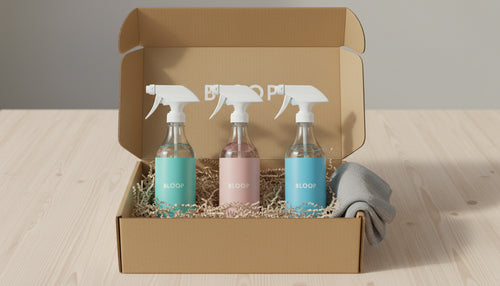 BLOOP ערכת ניסיון - 3 בקבוקים + 9 טבליות ניקוי